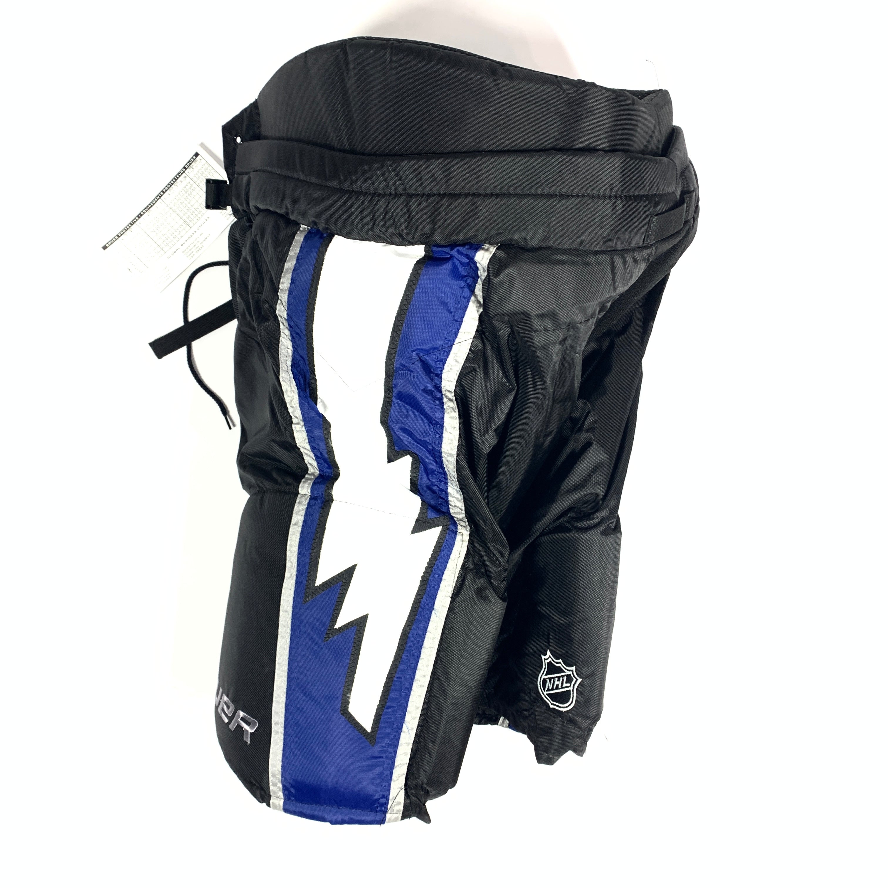 Bauer Supreme - Pantalon de hockey NHL Pro Stock - Lightning de Tampa Bay (noir/bleu/blanc)